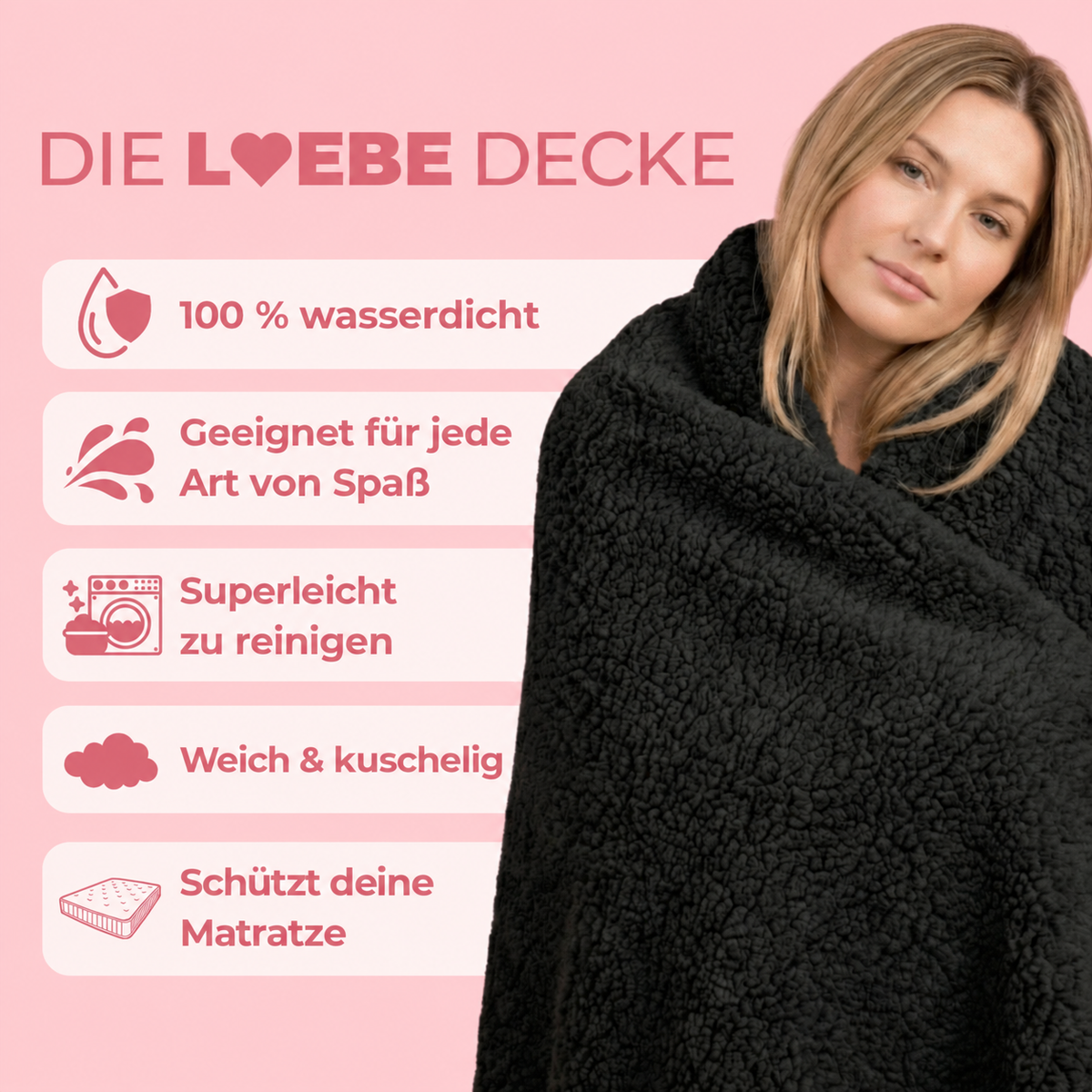 Die Liebe Decke, wasserdichte Intimitätsdecke