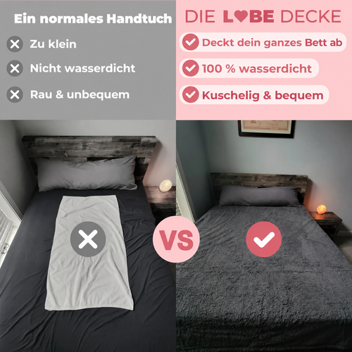 Die Liebe Decke, wasserdichte Intimitätsdecke